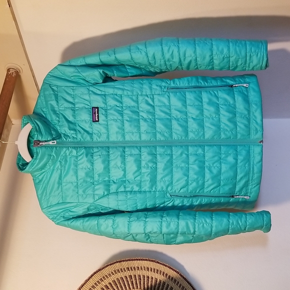 Patagonia Micro Puff XS Coat Mint Teal Blue Green - Picture 2 of 9
